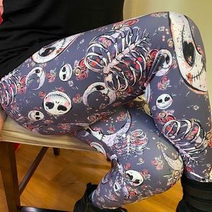 Halloween 👻 Nightmare Christmas Moons Leggings